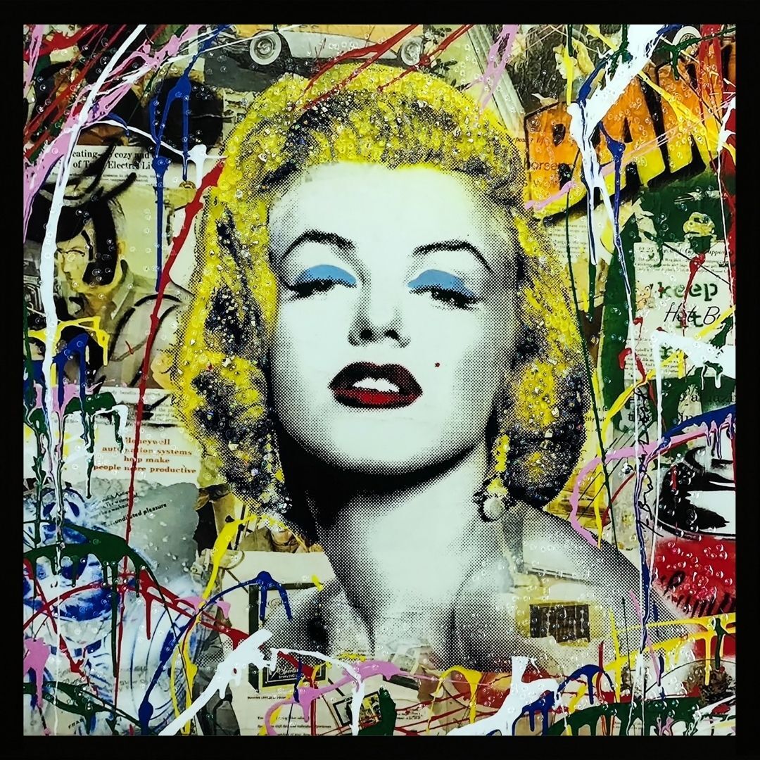 Epoksi Marilyn Monroe Tablo 85x85cm